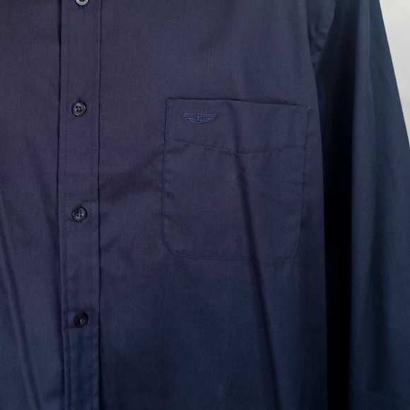 Mens navy blue shirt by Dockers Size XXL Features Long sleeves Button down co - Picture 4 of 13